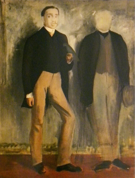 Deux hommes en pied von Edgar Degas