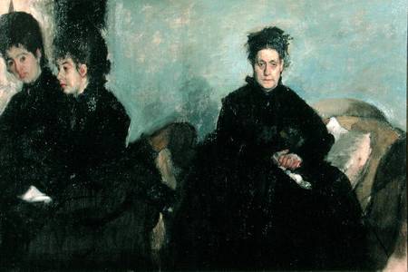 The Duchess de Montejasi and her daughters Elena and Camilla von Edgar Degas