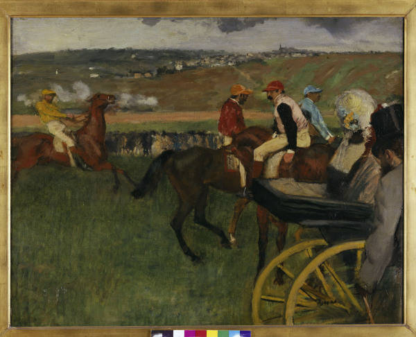 E.Degas, Pferderennbahn / um 1877-80 von Edgar Degas