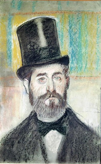 Man in an Opera Hat von Edgar Degas