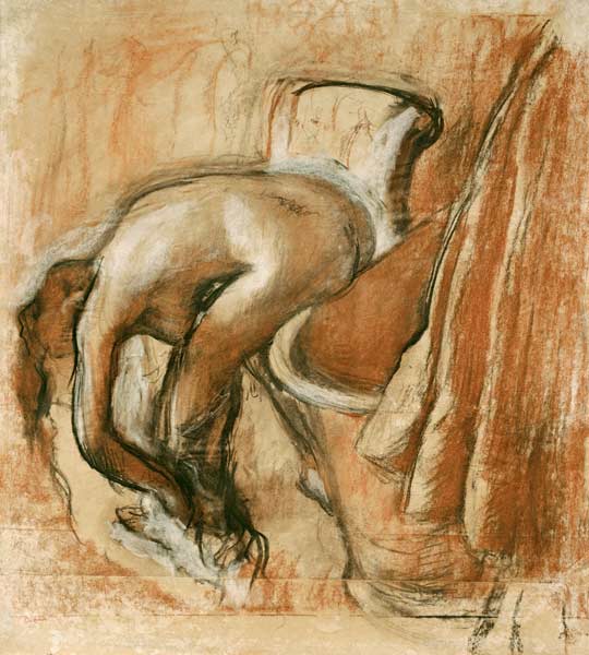 Nach dem Bad von Edgar Degas