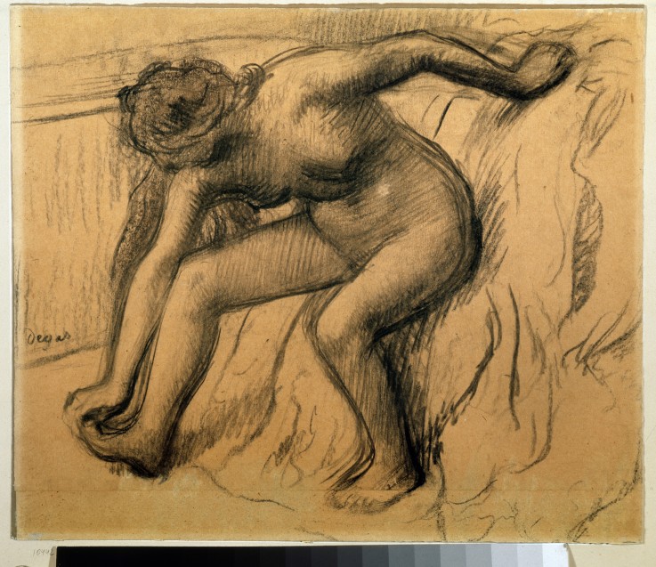 Nach dem Bad von Edgar Degas