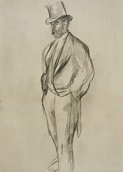 Portrait of Ludovic Halevy (1834-1908), from 'La Famille Cardinal' by Ludovic Halevy von Edgar Degas