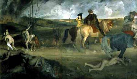 Scene of War in the Middle Ages von Edgar Degas