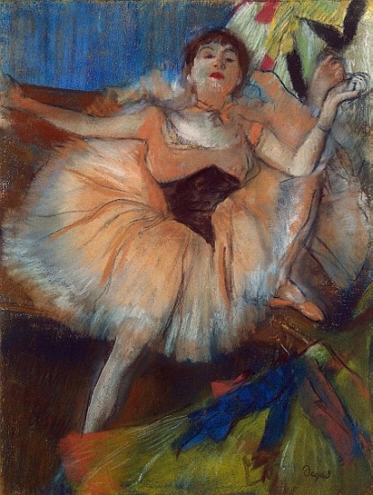 Seated Dancer, 1879-80 (pastel on cardboard) von Edgar Degas