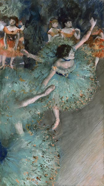 Tänzerinnen in Grün von Edgar Degas