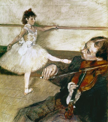 The Dance Lesson von Edgar Degas