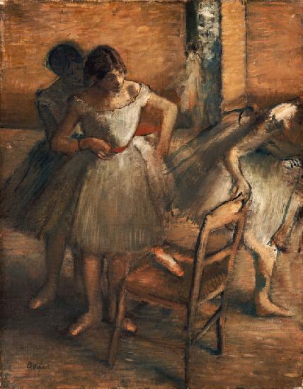 Dancers, 1895-1900 (oil on canavs)