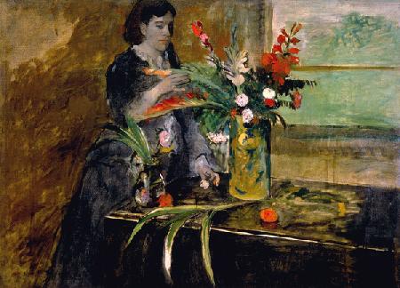 Porträt von Estelle Musson Degas 1872