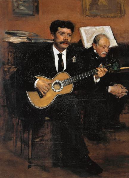 Der Gitarrenspieler Lorenzo Pagans und der Vater des Künstlers. um 1871/18