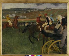 E.Degas, Pferderennbahn / um 1877-80