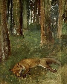 Toter Fuchs. von Edgar Degas