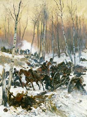 Artillery Combat in a Wood during the Siege of Paris 1870-71