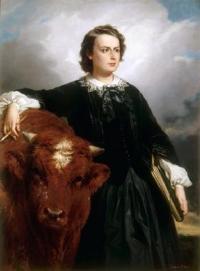 Porträt von Rosa Bonheur 1857