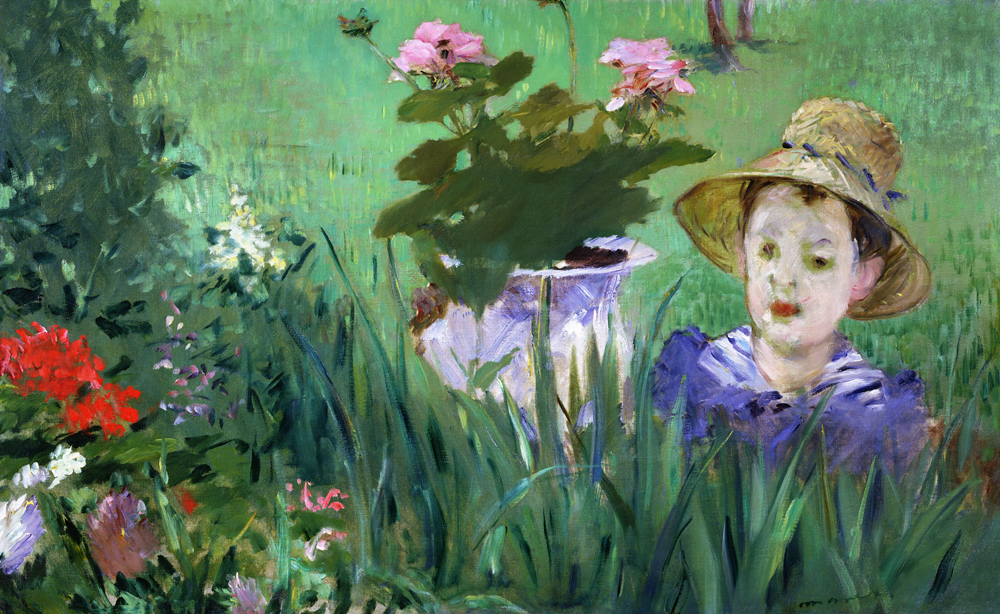 Jacques Hoschedé als Kind im Garten von Edouard Manet