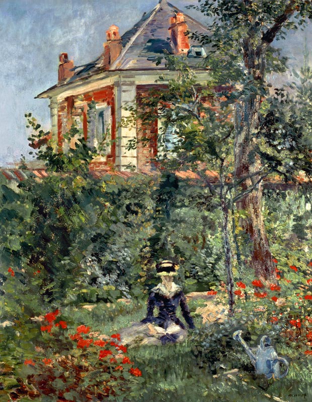 Marguerite im Garten von Bellevue von Edouard Manet