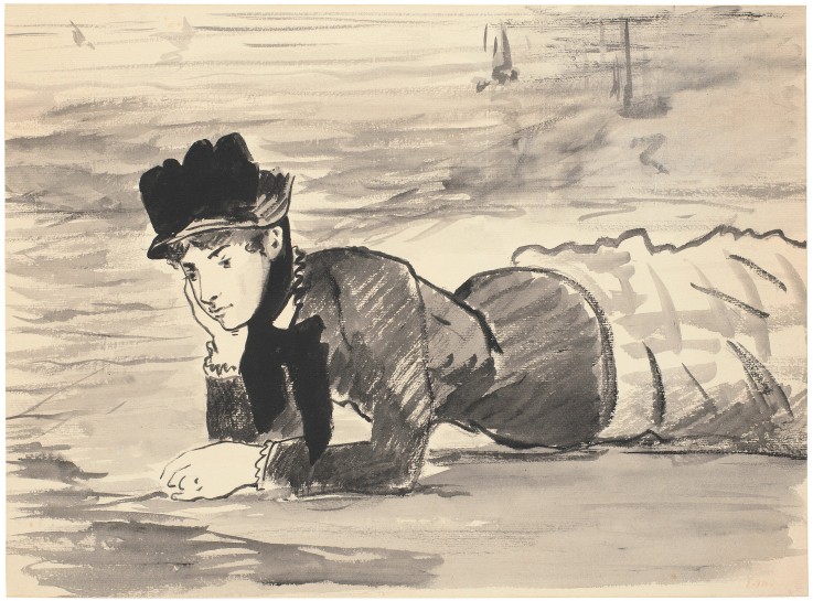 Annabel Lee am Strand von Edouard Manet
