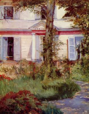 Haus in Rueil von Edouard Manet
