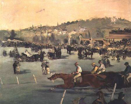 Horse Racing von Edouard Manet