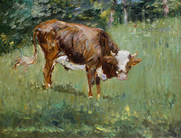 Young Bull in a Meadow von Edouard Manet