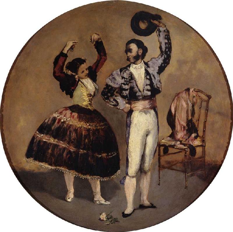 Spanisches Tanzpaar. von Edouard Manet