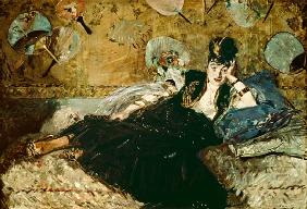 Die Dame mit den Fächern (Nina de Callias) 1873
