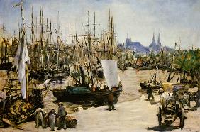 Hafen von Bordeaux 1871