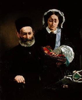 Portrait of Monsieur and Madame Auguste Manet 1860