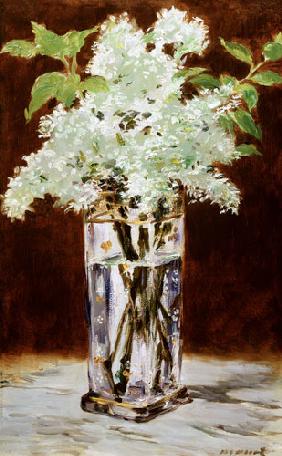 White Lilac in a Crystal Vase 1882