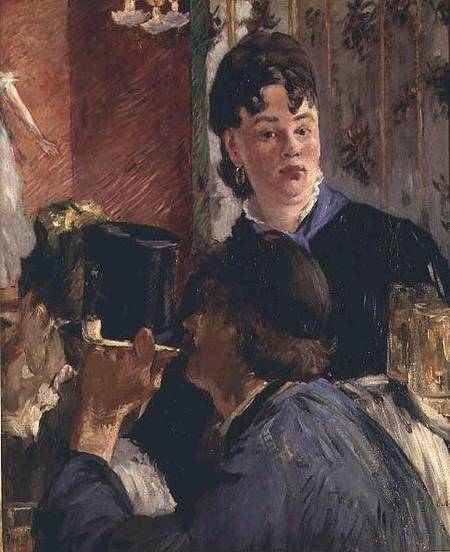 Waitress serving glasses of beer von Edouard Manet