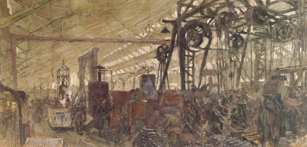 Interior of a Munitions Factory, 1916-17 (tempera on canvas)  von Edouard Vuillard