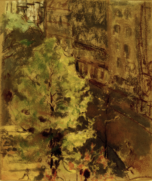 Le square Berlioz, effet de soleil von Edouard Vuillard