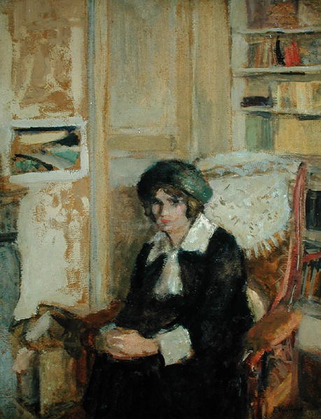 Lucie Belin at the Artist''s Home, 1912 (oil on board)  von Edouard Vuillard