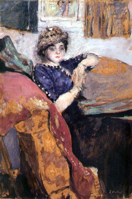 Mlle. Nathanson in the Artist''s Studio, c.1912 (oil on board)  von Edouard Vuillard