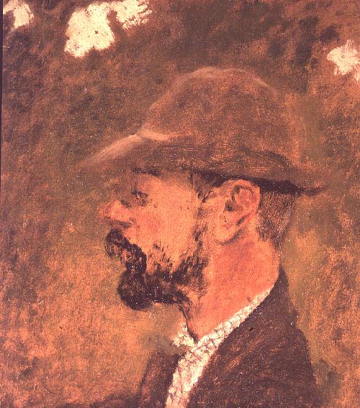 Portrait of Henri de Toulouse-Lautrec (1864-1901) c.1897-98 (oil on canvas)  von Edouard Vuillard