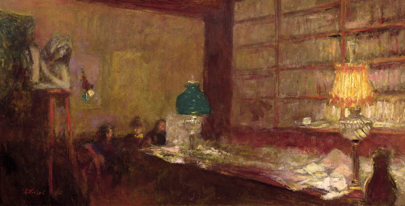 The Green Lamp, c.1898 (oil on board)  von Edouard Vuillard