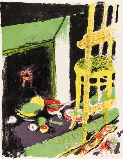 The Hearth, 1898/99 (colour litho) 