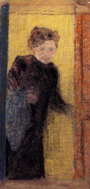 Woman at the Door (pastel on paper)  von Edouard Vuillard