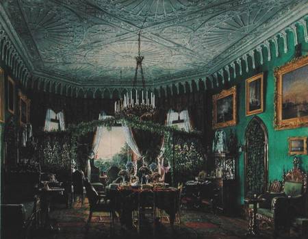 Drawing Room of Empress Alexandra Feodorovna (1798-1860) 1850s von Eduard Hau