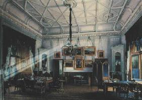 Blue Study of Emperor Alexander II (1818-81) in the Farm Palace 1860  on