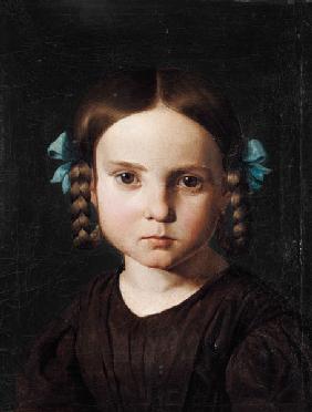 Bildnis der Karoline von Steinle als Kind. um 1840