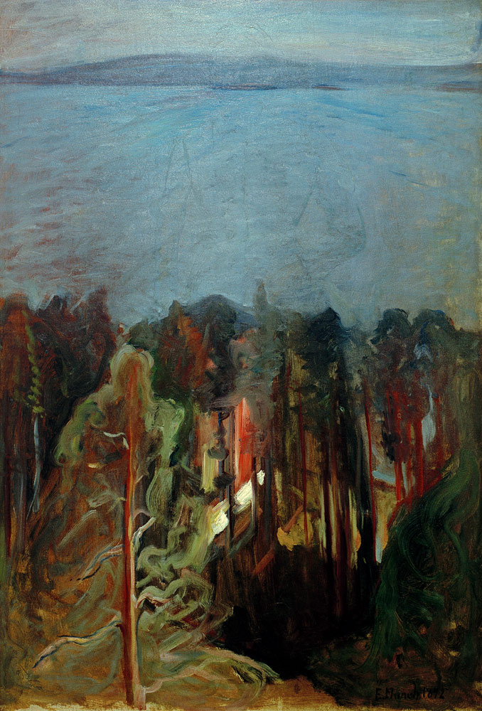 Brennende Leidenschaft, Ljan (Sommernacht, Nordstrand) von Edvard Munch