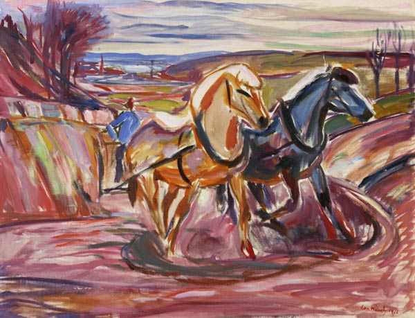 Pferde von Edvard Munch