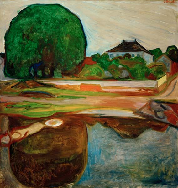 Aasgaardstrand (Kiosterudgarden) von Edvard Munch