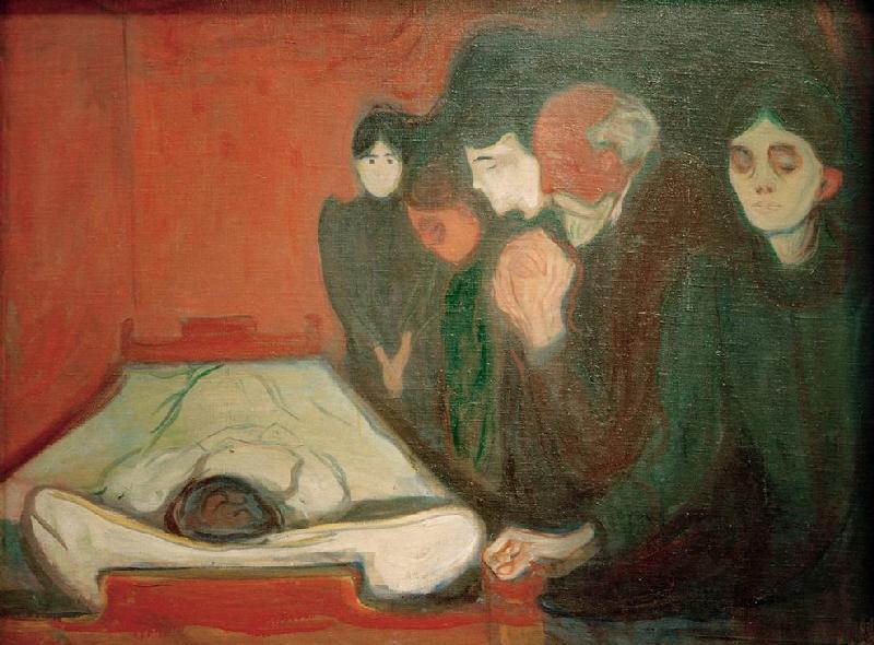 Am Totenbett von Edvard Munch