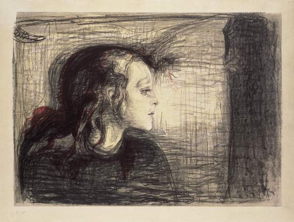 Das kranke Mädchen von Edvard Munch