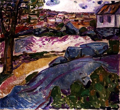 Landscape at Kragero von Edvard Munch