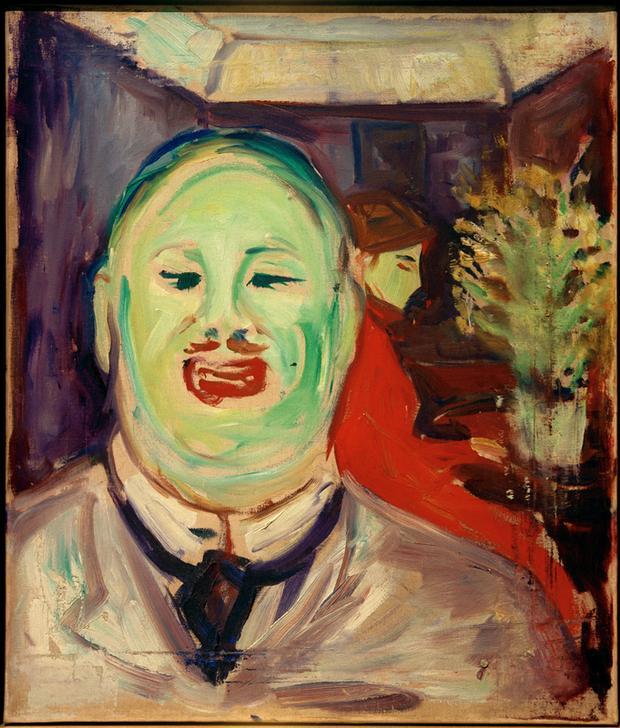 Porträt Henrik Lund Norwegischer Maler und Grafiker; Bergen 8. 9. 1879 - Oslo 23. 12. 1935. - von Edvard Munch