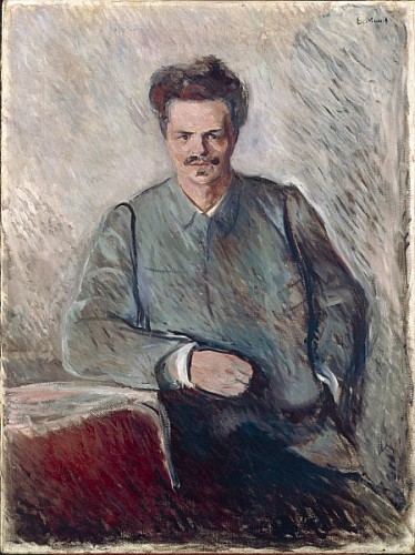 Portrait of Johan August Strindberg  von Edvard Munch