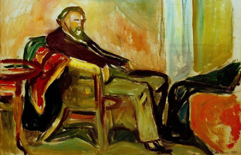 Selbstportrait nach Influenza von Edvard Munch